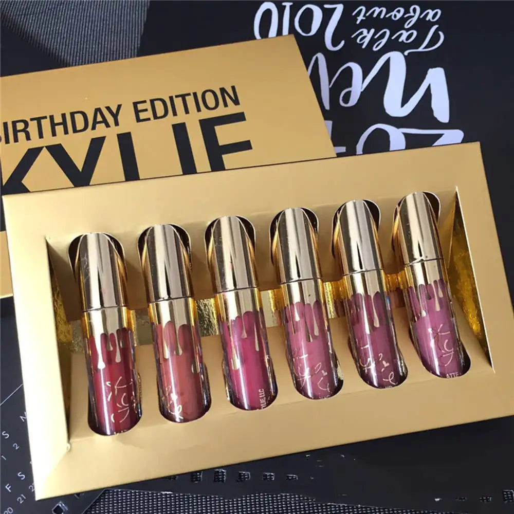 Gold 6 Lip Colors - Kelly Kim Birthday Edition