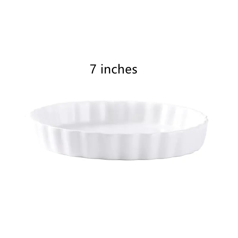 Striped Fruit Salad Plate for Cake and Pudding Baking